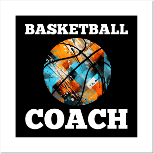 Basketball Coach - Retro Distressed Grunge Posters and Art